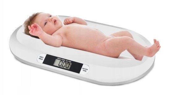 Детские электронные весы с LCD-дисплеем до 20 кг, с фиксацией веса 1149 фото
