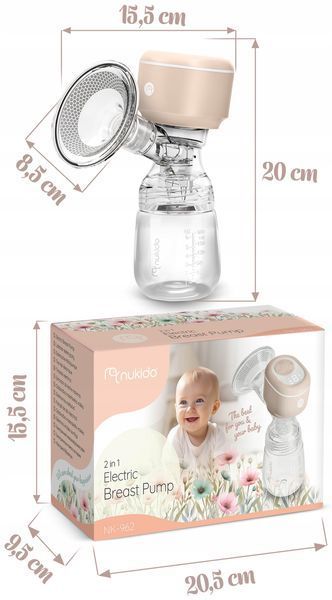 Електричний трифазний молоковідсмоктувач Nukido 1079 фото
