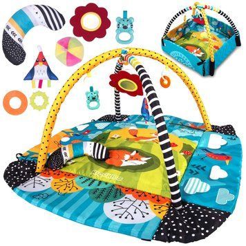 Учебный коврик 3в1 "Лисенок" с игрушками - Ricokids, 110&times;100 см 1155 фото
