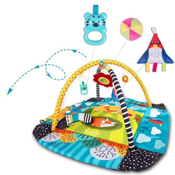 Развивающий коврик 3в1 с игрушками Ricokids &laquo;Лисёнок&raquo;, 110&times;100 см 1155 фото