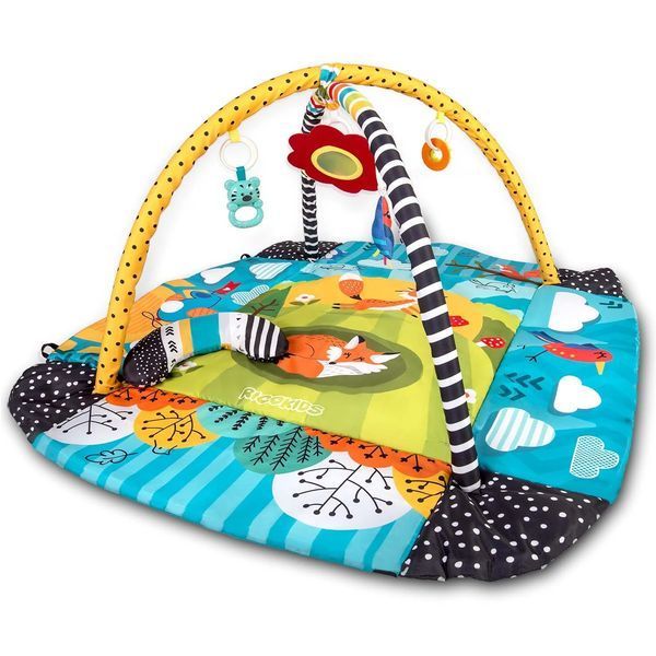 Развивающий коврик 3в1 с игрушками Ricokids &laquo;Лисёнок&raquo;, 110&times;100 см 1155 фото