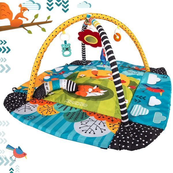Развивающий коврик 3в1 с игрушками Ricokids &laquo;Лисёнок&raquo;, 110&times;100 см 1155 фото