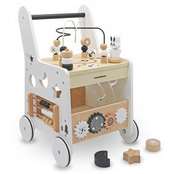 Бізі борд ходунці MAM166 WALKER, 6в1, дерев&rsquo;яні 1360 фото