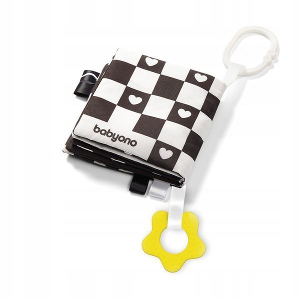 Книжечка развивающая сенсорная BabyOno Black & White 1162 фото