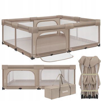 Манеж механический Lionelo Florence XL 180 x 200см, Бежевый 1370 фото