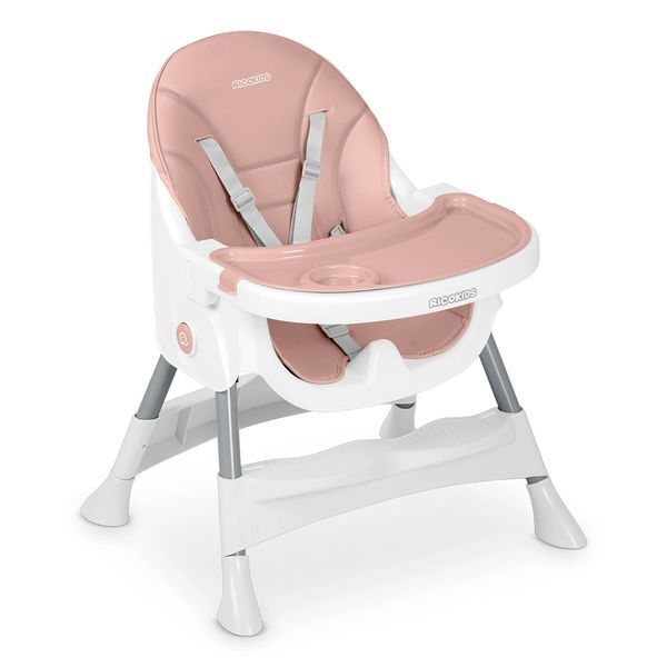 Стільчик для годування Ricokids Man 3 в 1, рожевий 1321 фото