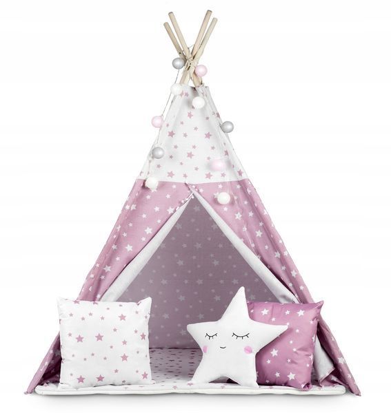 Палатка-вигвам Nukido Tipi с принтом звездочек  1092 фото