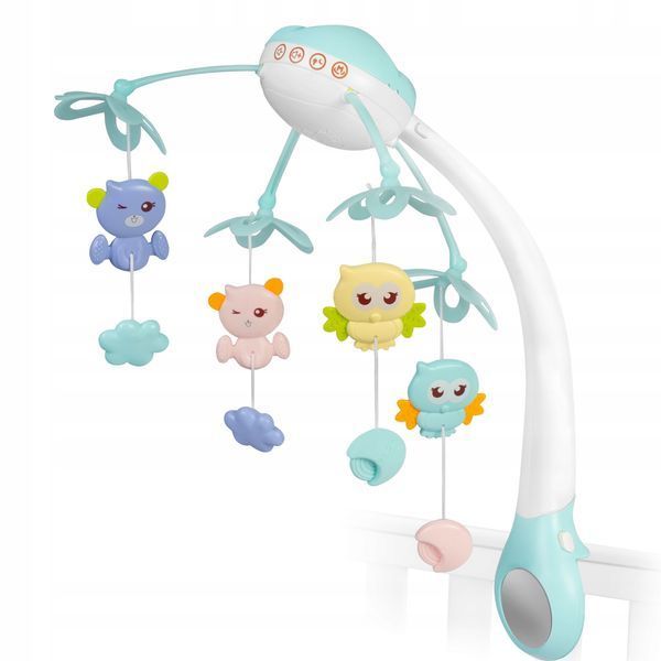 Мобіль, карусель із нічником і музикою Ricokids RK-813, блакитний 1039 фото
