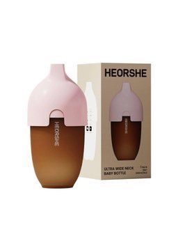 Бутылочка HEORSHE 240 мл, Розовая, 6+мес 1383 фото