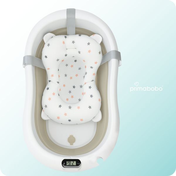 Детская ванночка с подставкой, термометром и подушкой Primabobo PREMIUM 1233 фото