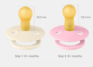 Пустышки BIBS Colour Latex Round (круглые), набор 4шт., 0&ndash;6 мес., в натурально-бежевых тонах 1506 фото
