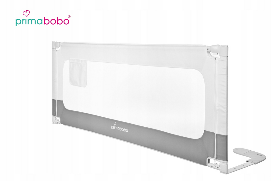 Защитный бортик для кровати Primabobo Velvo 200 см, серый 1181 фото