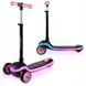 Самокат трёхколёсный с LED-платформой Ricokids Leddi, розовый 1333 фото 2