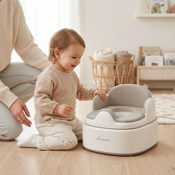 Горшок детский многофункциональный Primabobo, бежевый 1381 фото