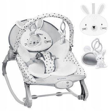 Детские шезлонг-качели Tulano CLOE 35 RABBIT с музыкой и игрушками 1301 фото