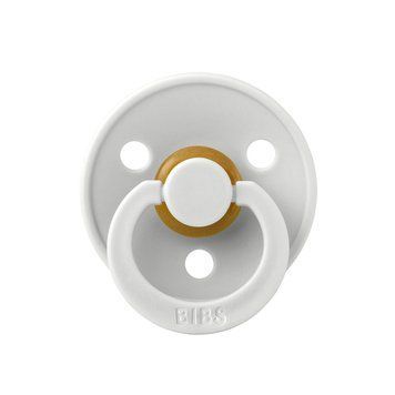 Пустышка BIBS Colour Latex Round (круглая), 0-6 мес., серо-голубая 1565 фото